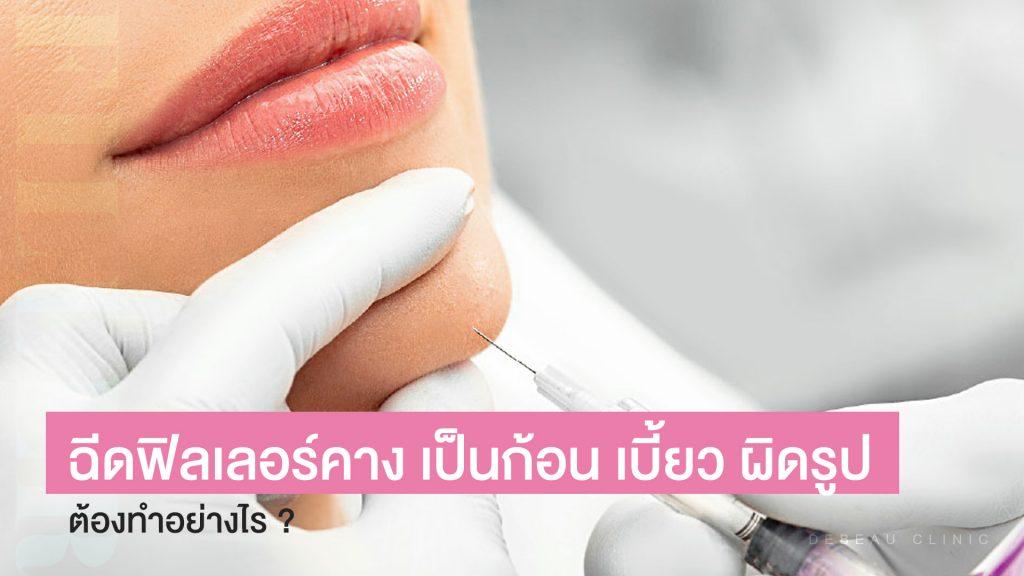 ฉีดฟิลเลอร์คาง เป็นก้อน