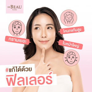 โหนกแก้มสูง กรามเยอะ ใบหน้าใหญ่ แก้ได้ด้วยฟิลเลอร์