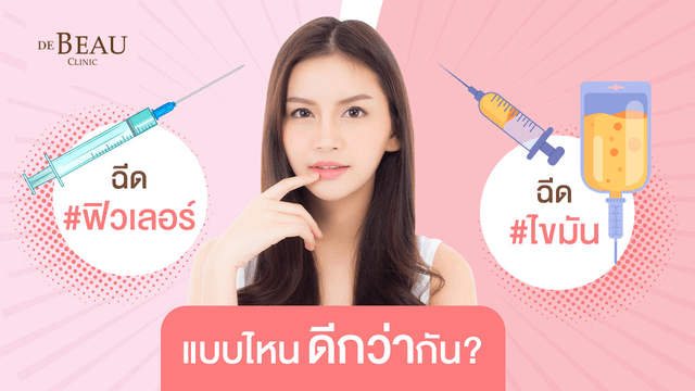 ฉีดฟิลเลอร์กับฉีดไขมัน ต่างกันยังไง แบบไหนดีกว่ากัน?